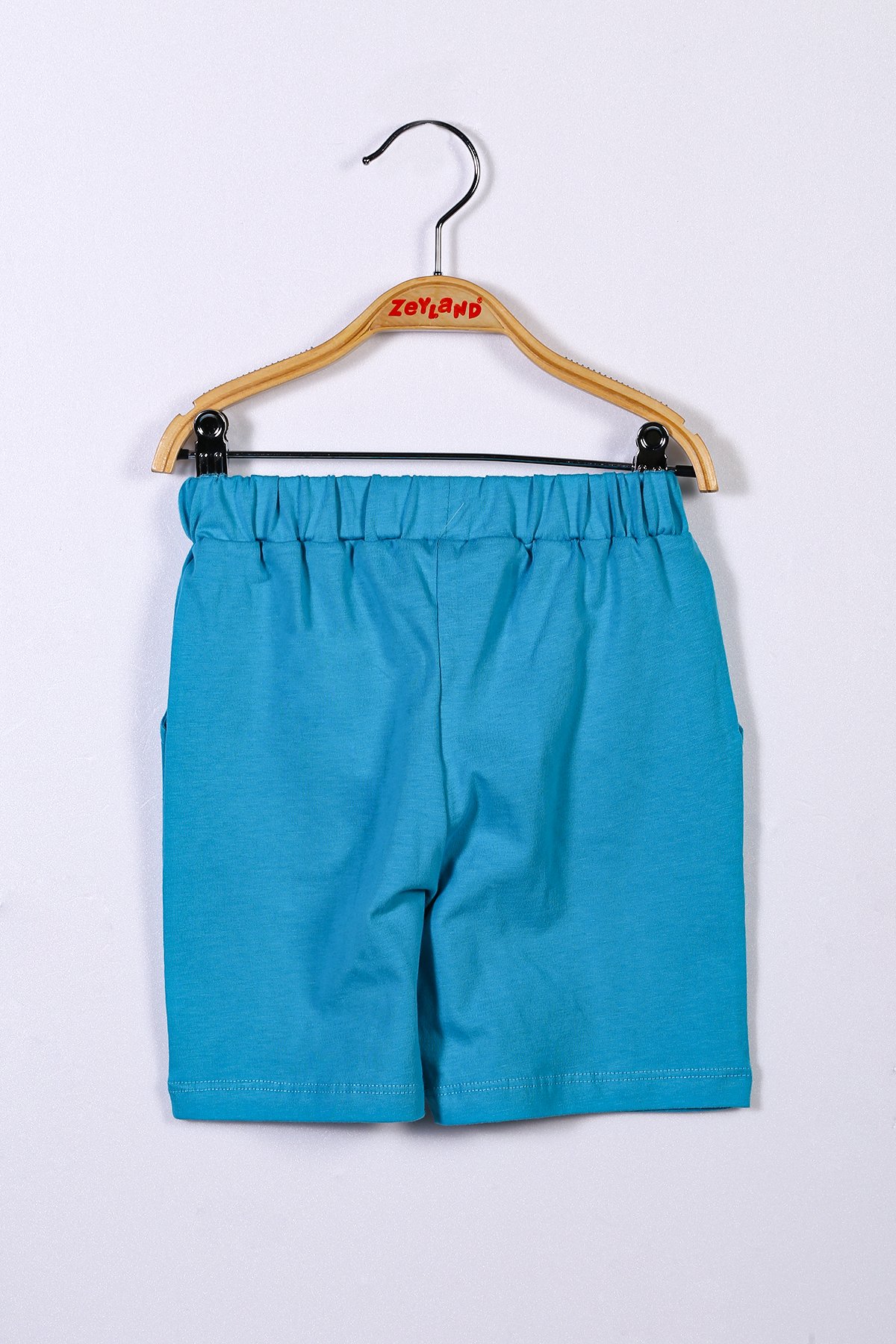 Unisex Çocuk Turkuaz Basic Şort (4-12yaş)