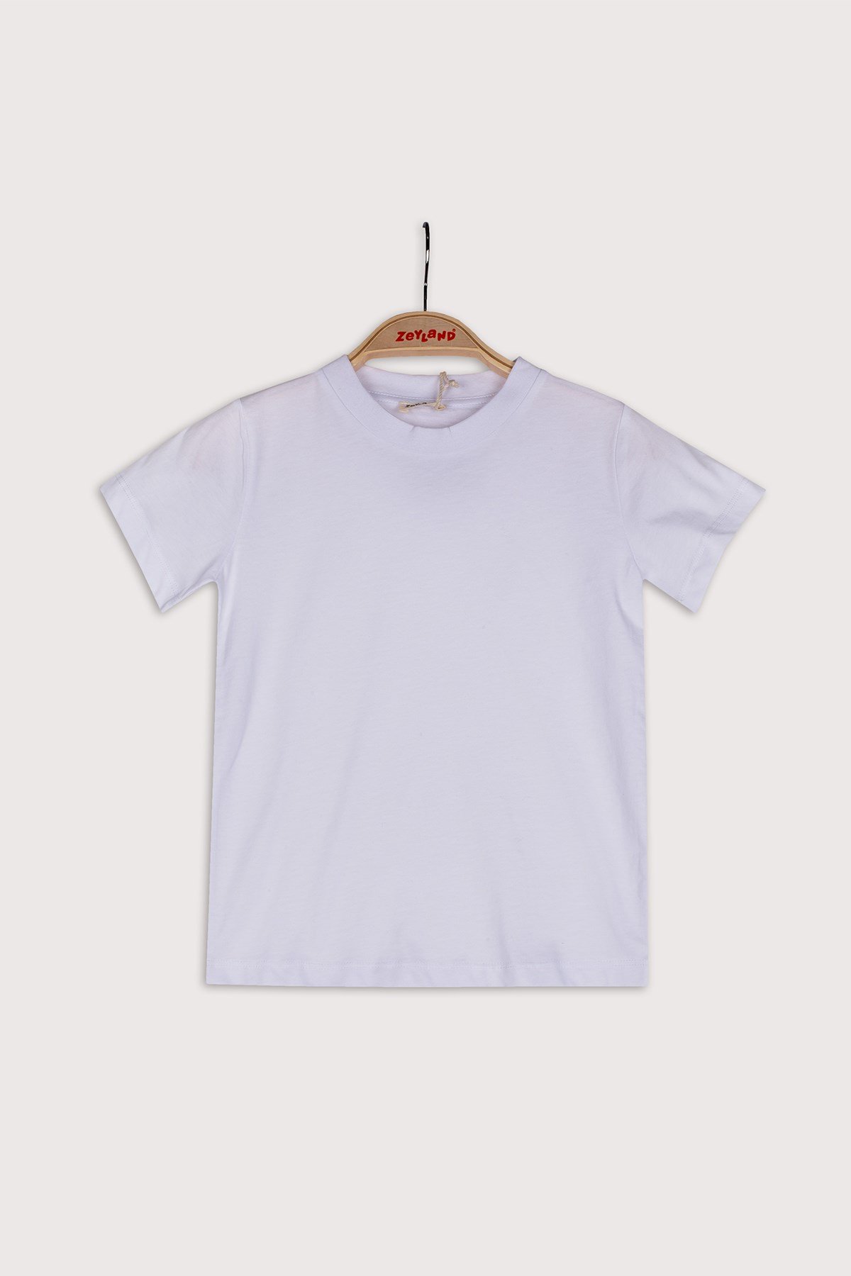 Unisex Çocuk Beyaz Basic T-Shirt (4-12yaş)