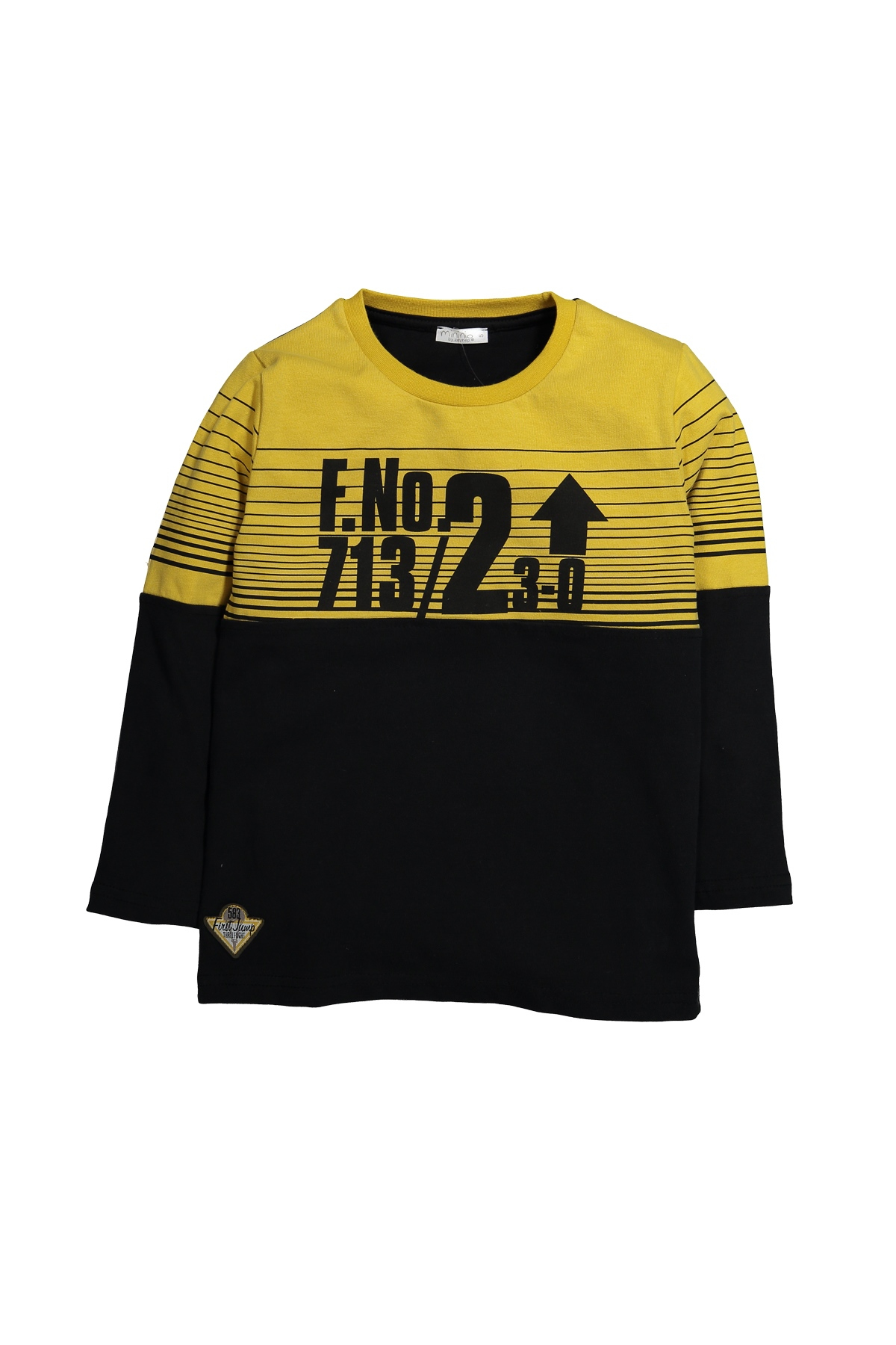 Baskili ve Çizgili Sweatshirt (5-8yas)
