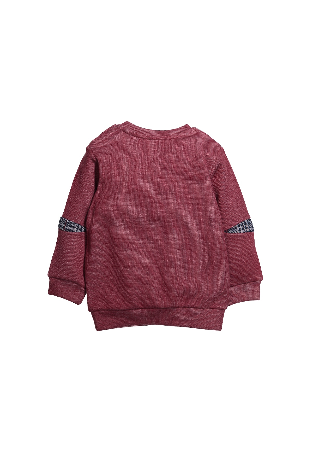 Dirsek Ekose Parçali Sweatshirt (9ay-4yas)