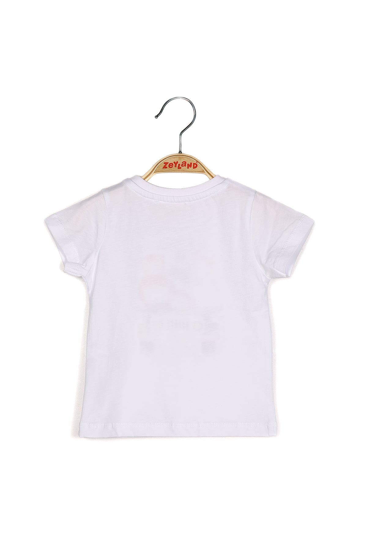 Erkek Bebek Baskılı Beyaz T-shirt