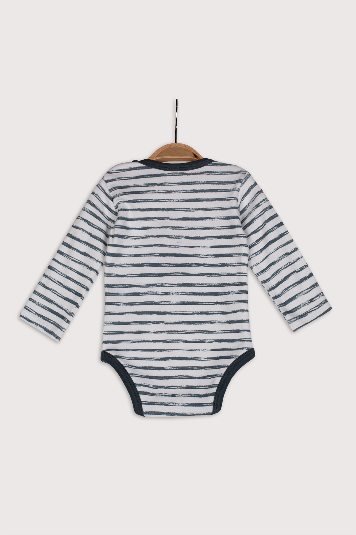 Erkek Bebek Çizgili Uzun Kollu Body (6-24ay)