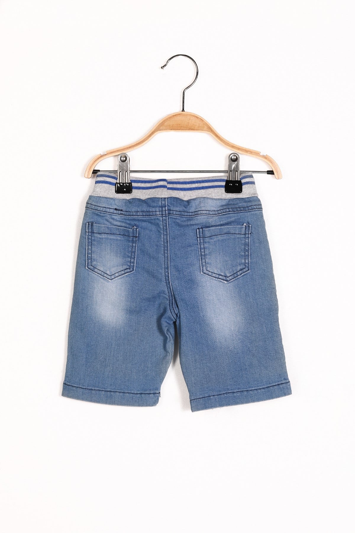 Erkek Bebek Denim Fermuarlı Şort (6ay-4yaş)