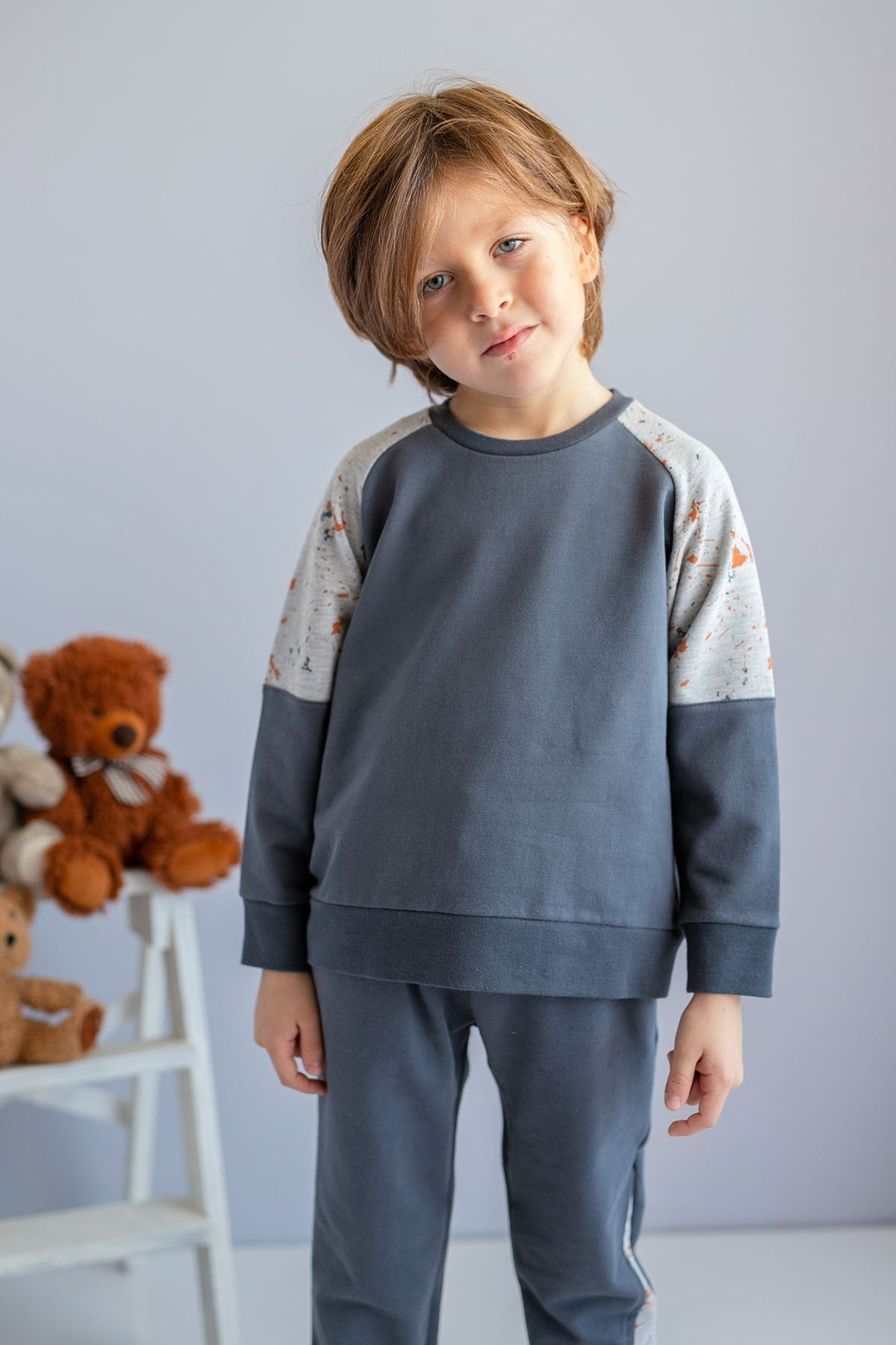 Erkek Çocuk Antrasit Sweatshirt (6-12yaş)