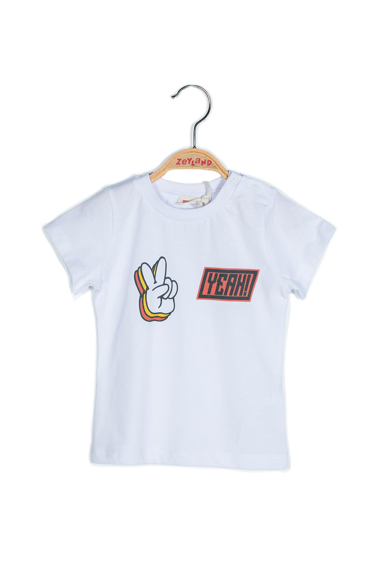 ERKEK COCUK BASKILI T-SHIRT