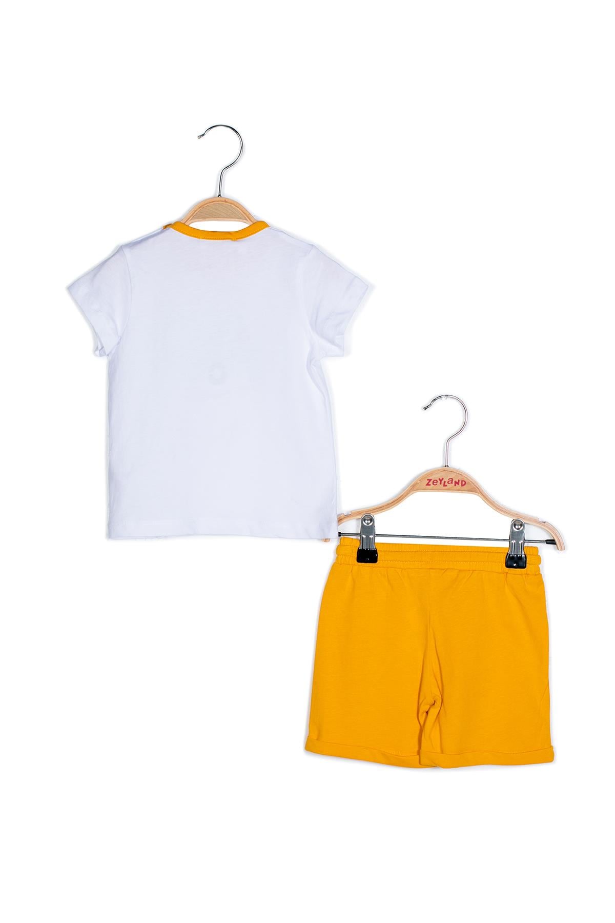 ERKEK COCUK BASKILI T-SHIRT+SORT