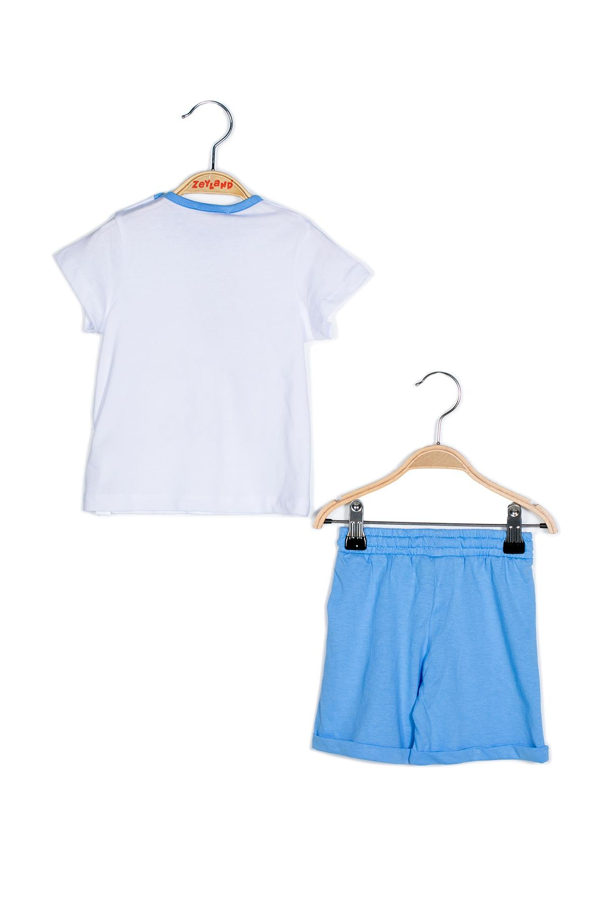 ERKEK COCUK BASKILI T-SHIRT+SORT