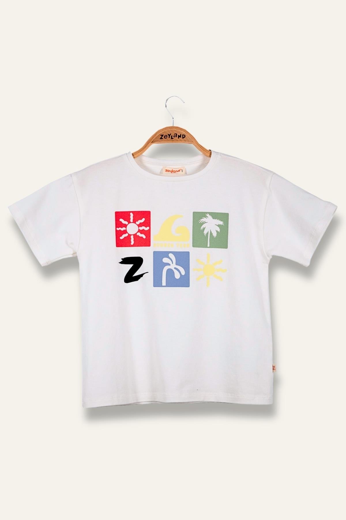 Erkek Çoçuk Future Baskılı T-Shirt - Ekru