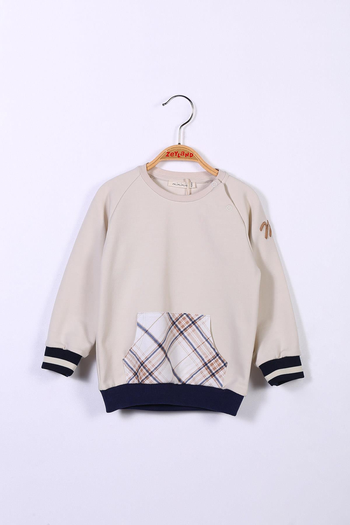 Erkek Çocuk Kanguru Cepli Sweatshirt
