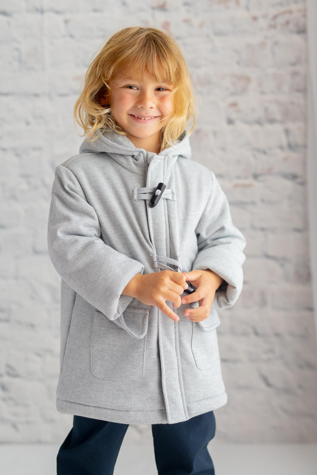 ERKEK COCUK KAPUSONLU CEPLI MONT