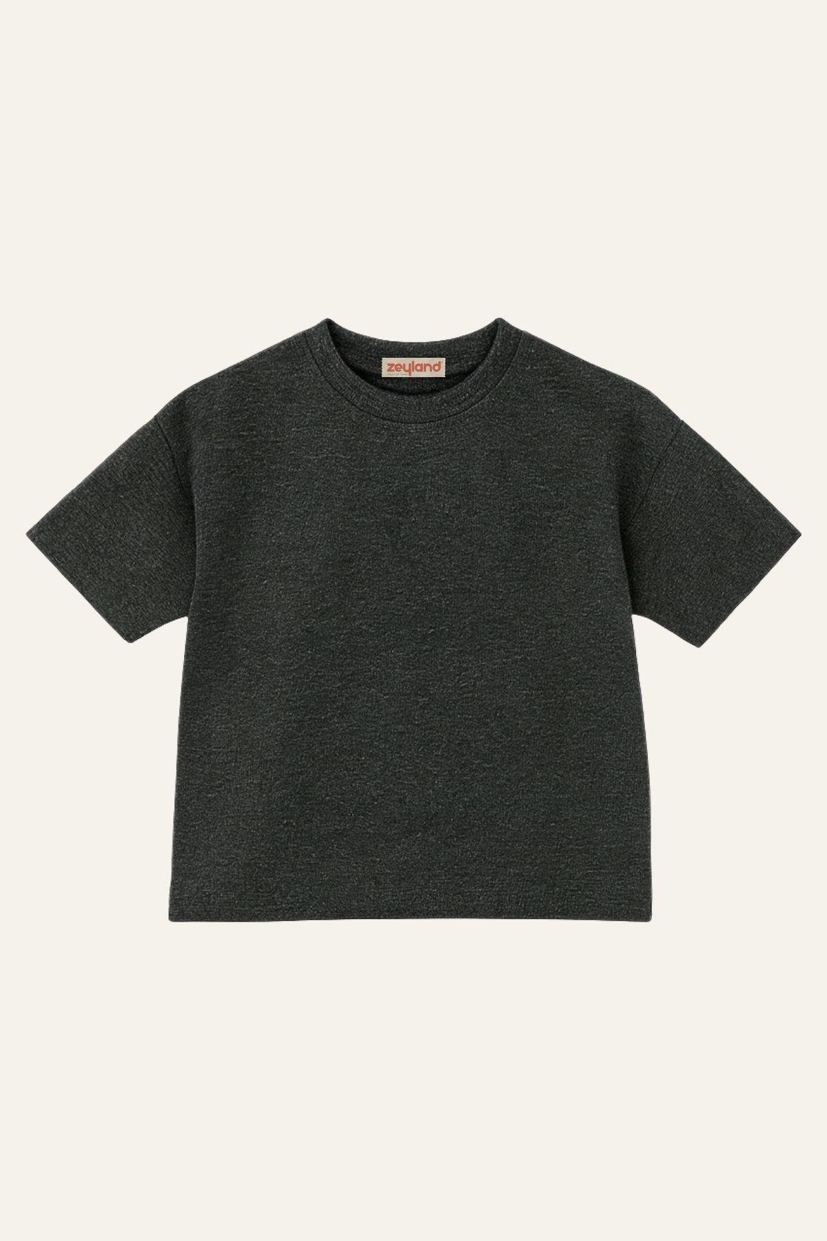 Erkek Çocuk Kısa Kol T-shirt - Antrasit