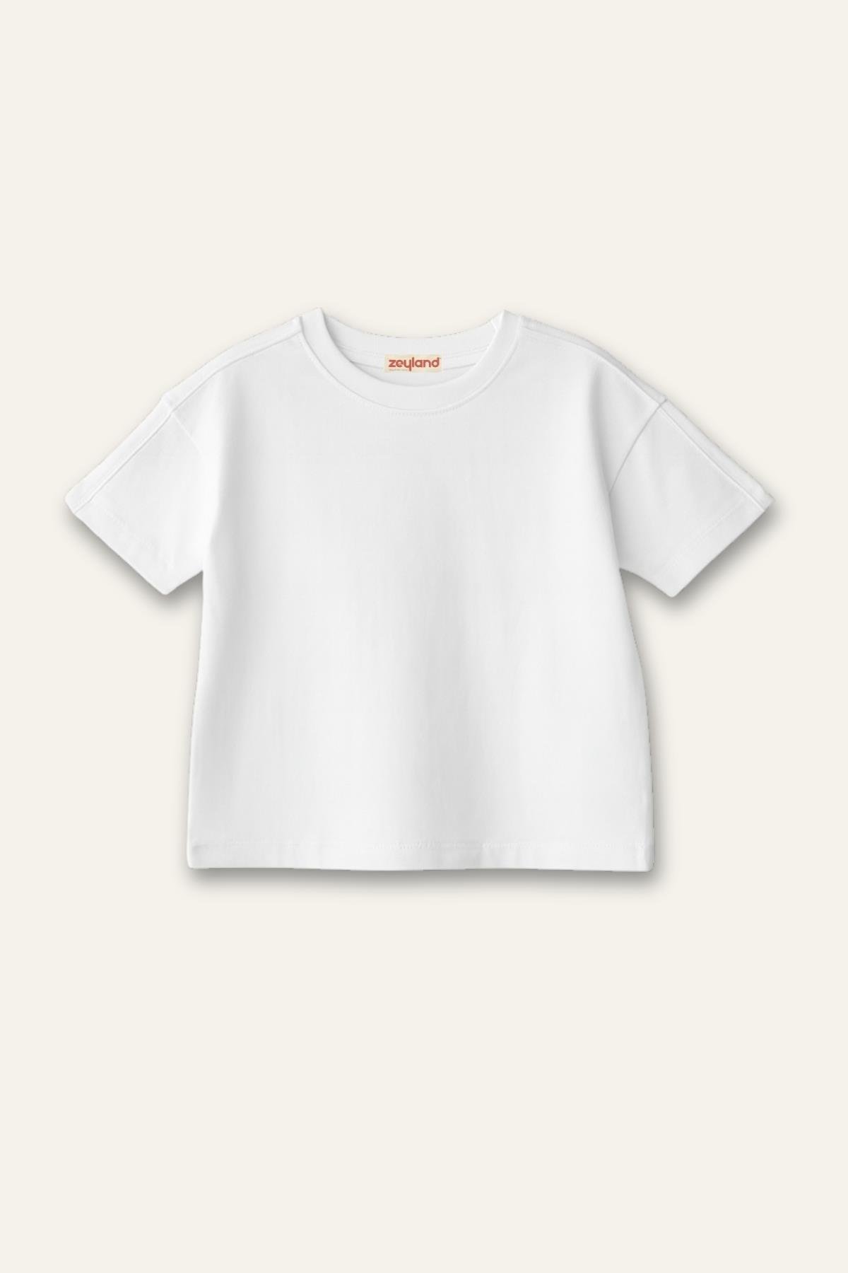 Erkek Çocuk Kısa Kol T-shirt - Beyaz