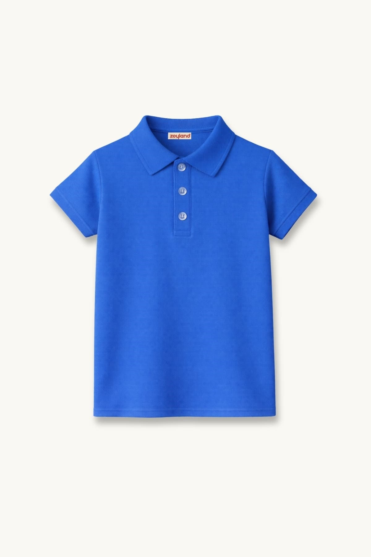 Erkek  Çocuk Kısa Kollu Polo Yaka Tshirt  - Sax