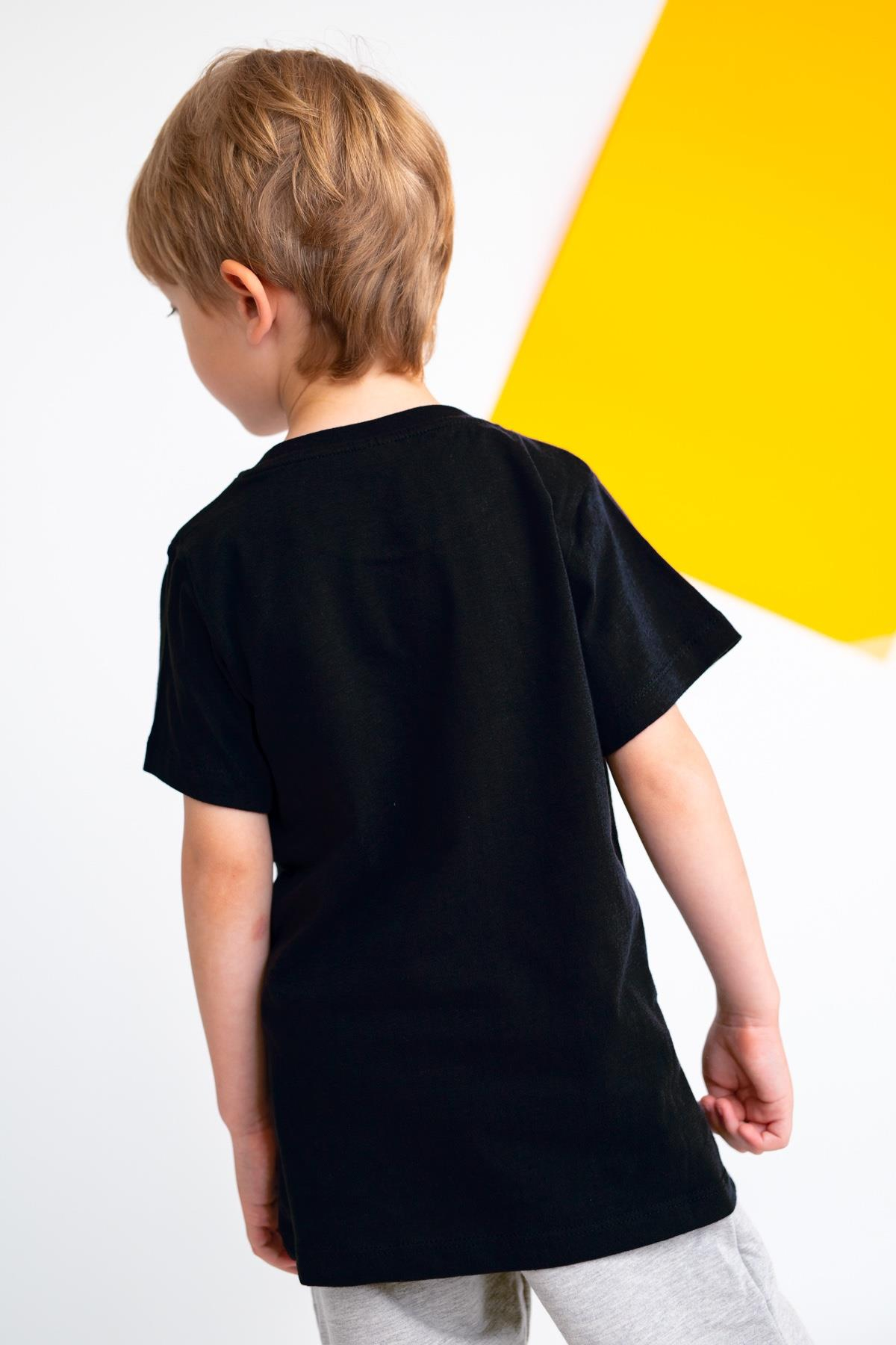 Erkek Çocuk Resist Baskılı Cepli T-Shirt