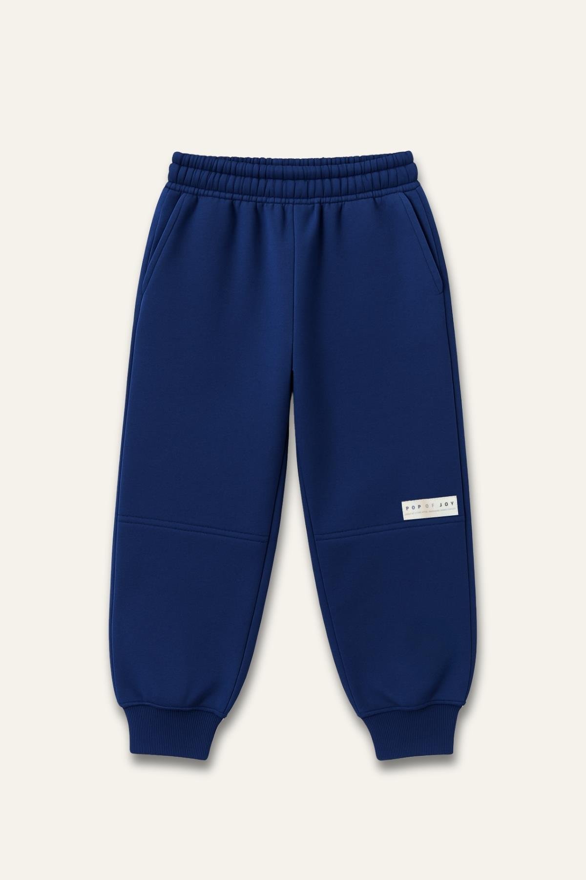 Erkek Çocuk Ribanalı Paça Fırçalı Tek Alt - Lacivert