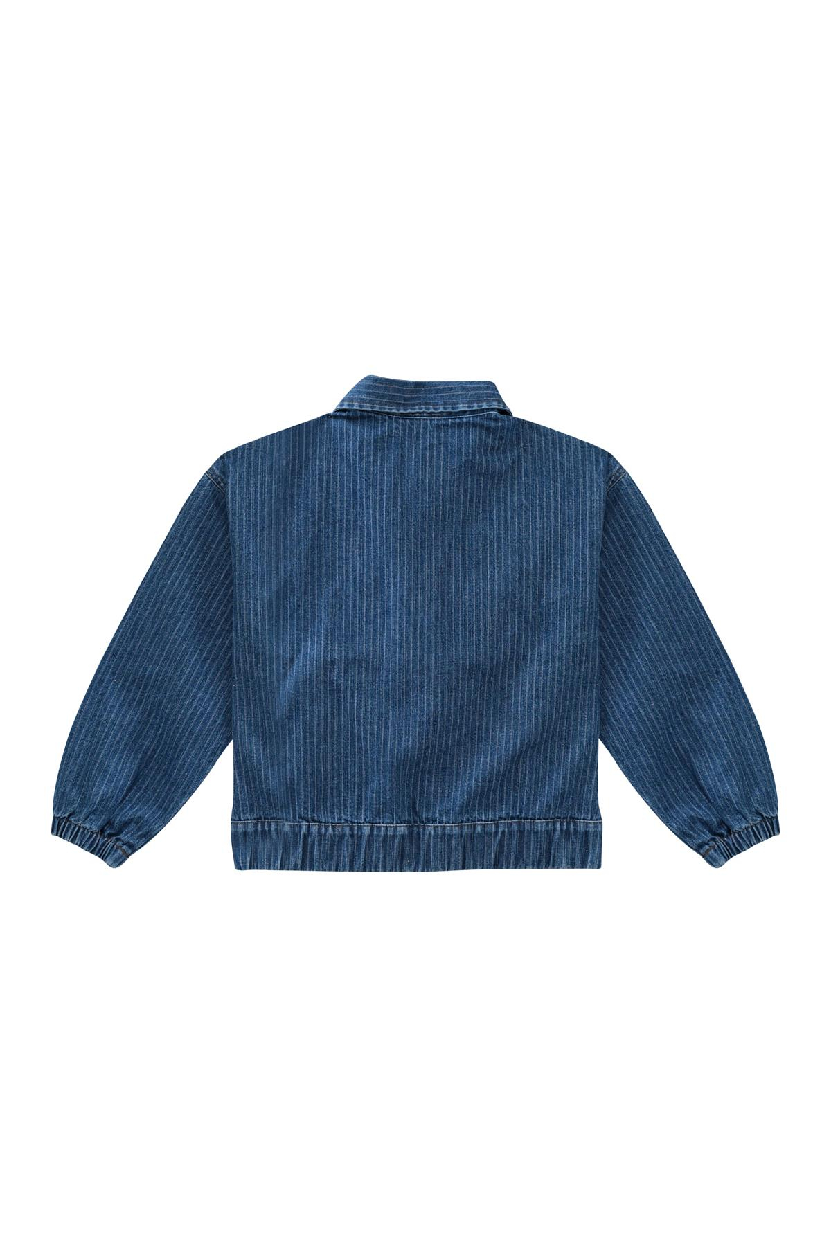 Genç Kız Çocuk Jean Ceket - Denim