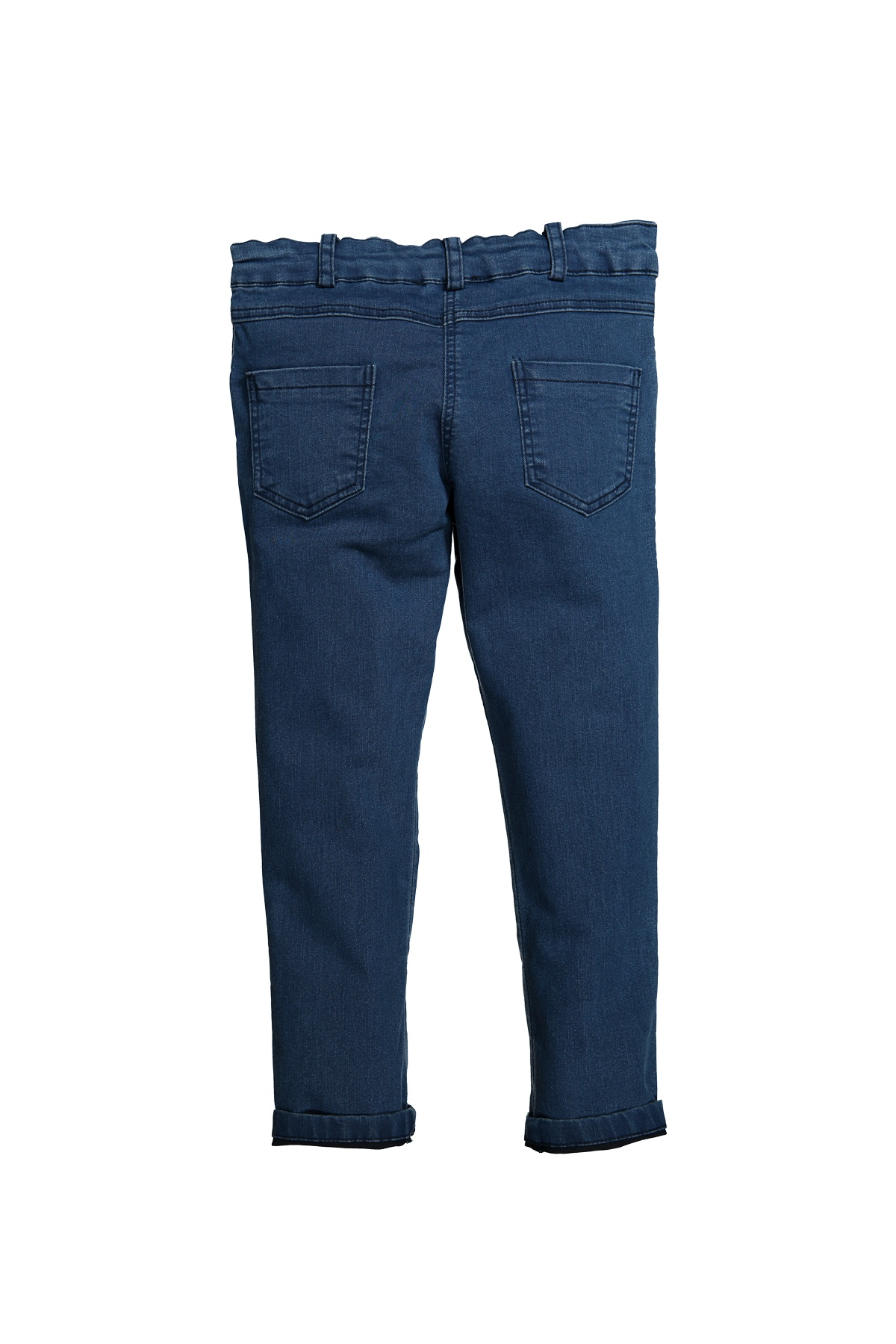 Kalp ve Çiçek Aplikeli Skinny Jean (5-8yas)