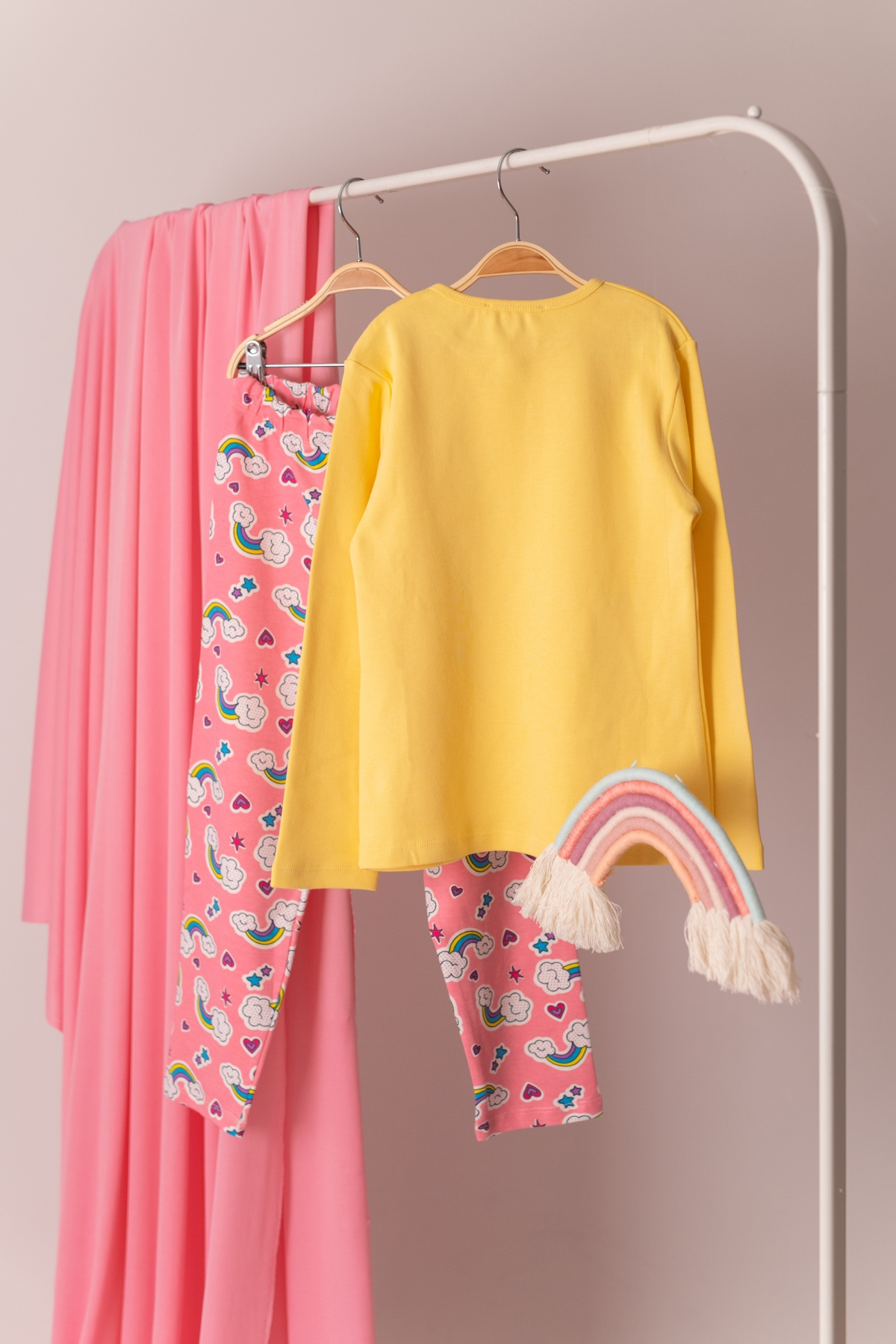 Kedi Baskili Pijama Takimi (5-12yas)