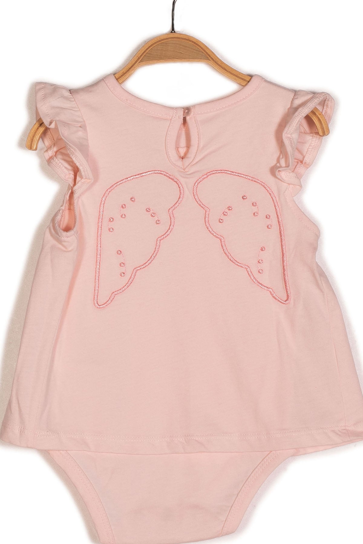 Kız Bebek Gipe Lastikli Kolları Fırfırlı Body