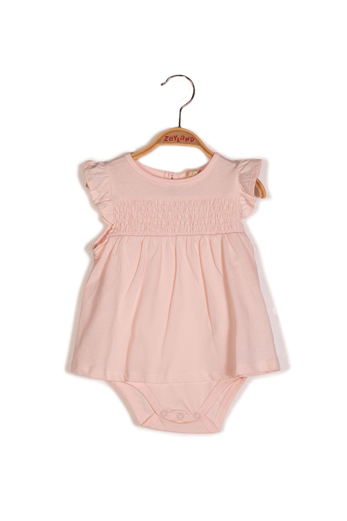 Kız Bebek Gipe Lastikli Kolları Fırfırlı Body