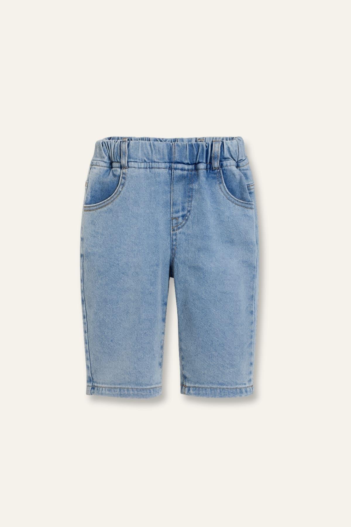 Kız Bebek Peluş Montlu 3'lü Takım  - Bej