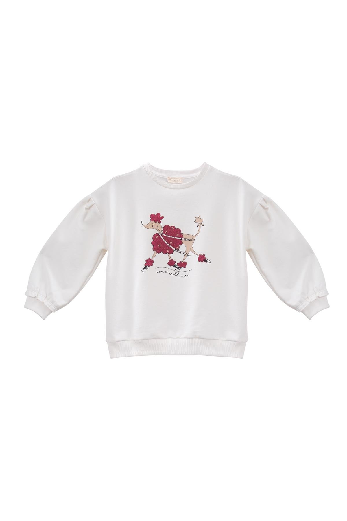 Kız Bebek Sim Baskılı Sweatshirt - Skasar