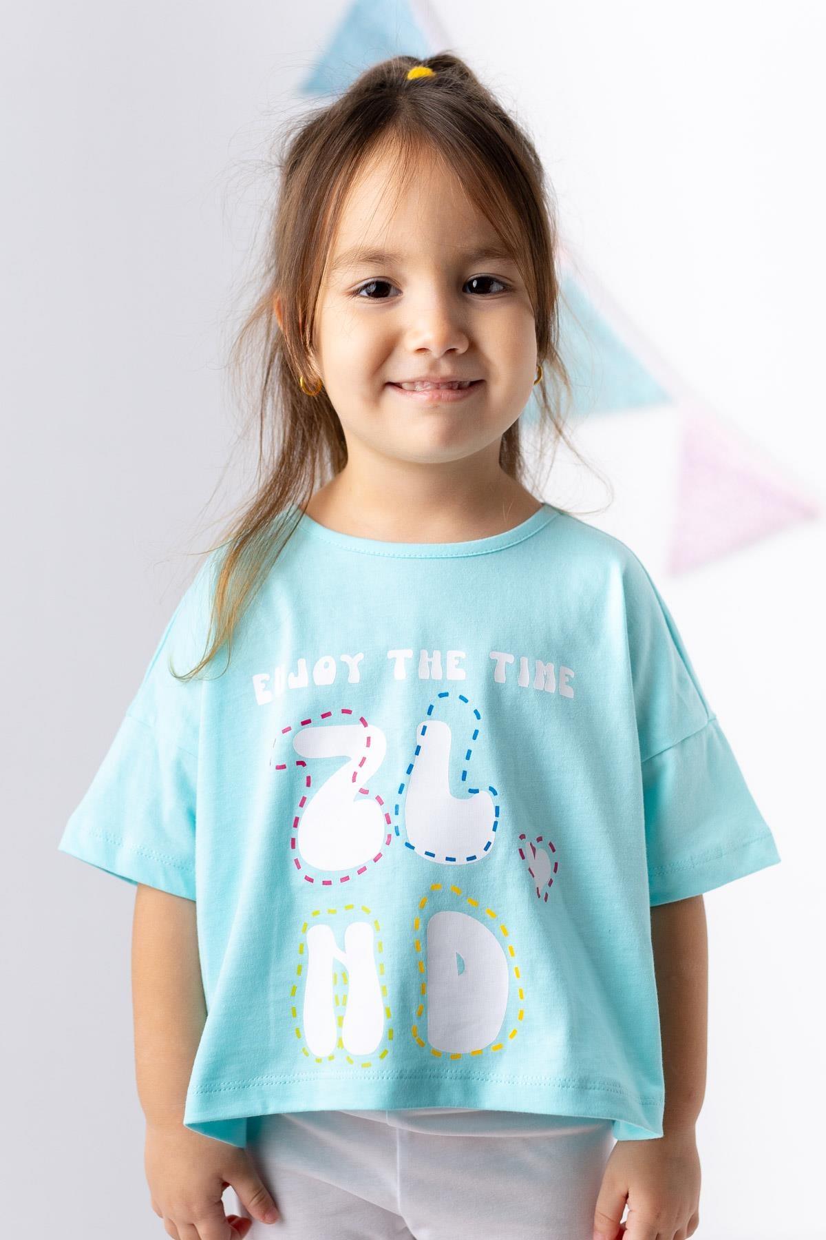Kız Çocuk Basic Crop Tshirt