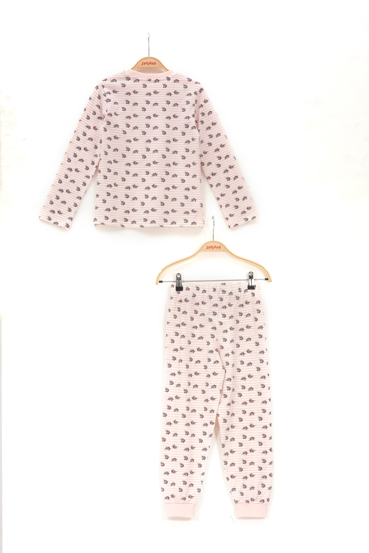 Kiz Cocuk Baskili Pamuklu Pijama Takimi 5Y - 12Y