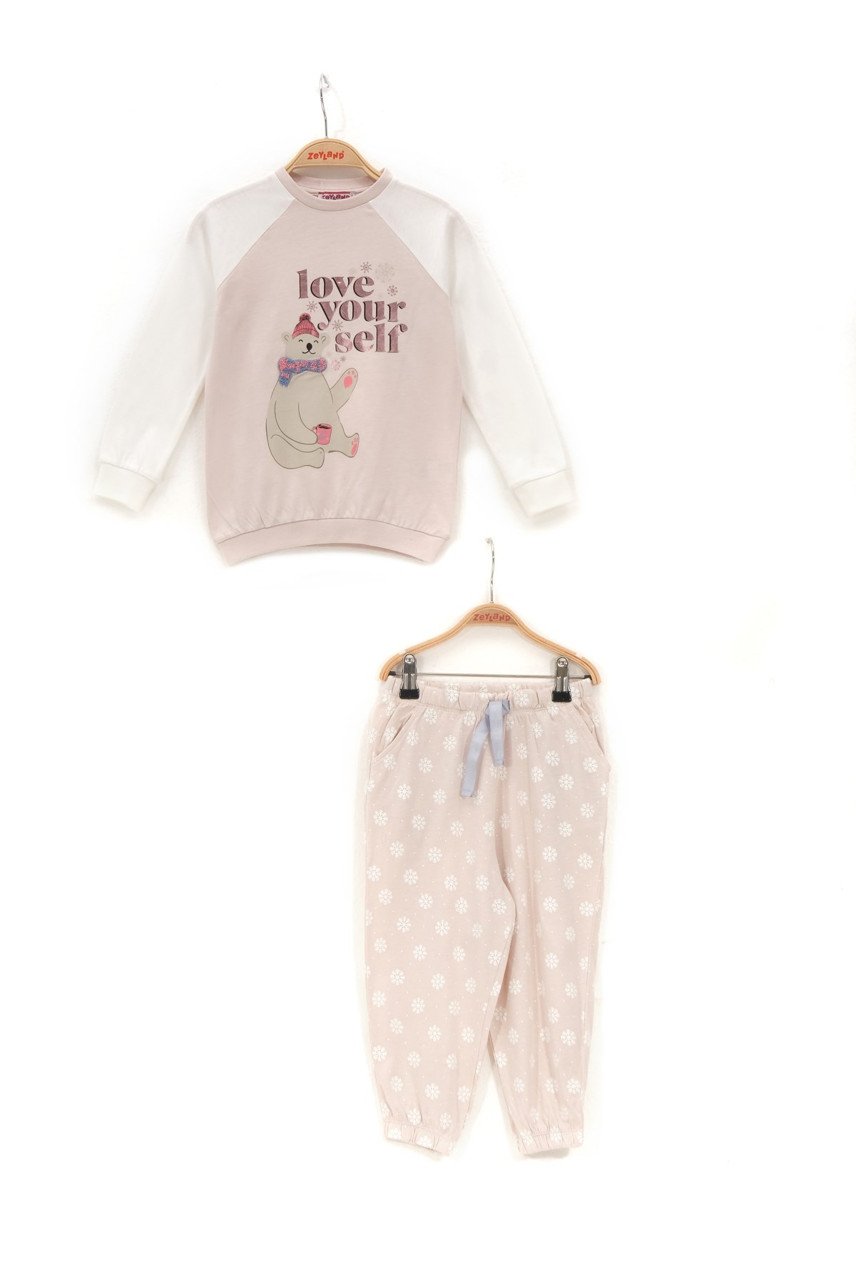 Kız Çocuk Baskılı Pijama Takımı (3-10yaş)