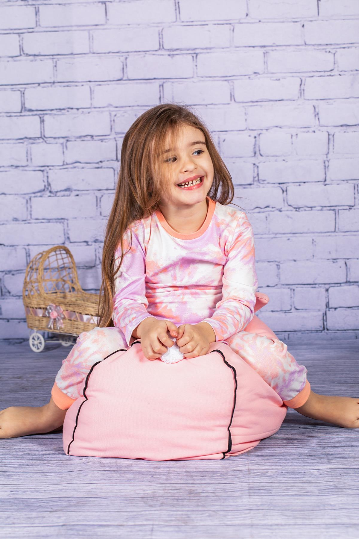 Kız Çocuk Batik Desen Pijama Takımı