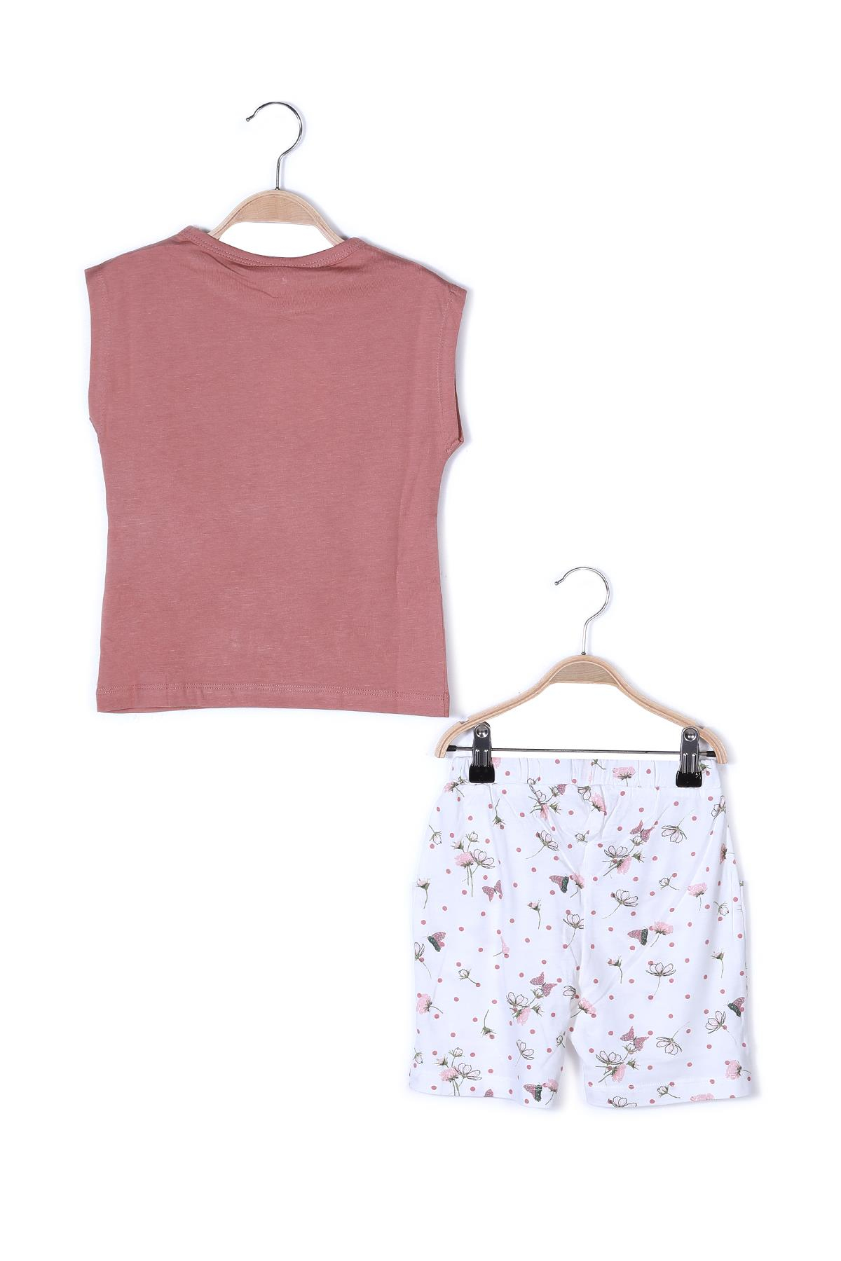 Kız Çocuk Kısa Kollu Pijama Takımı