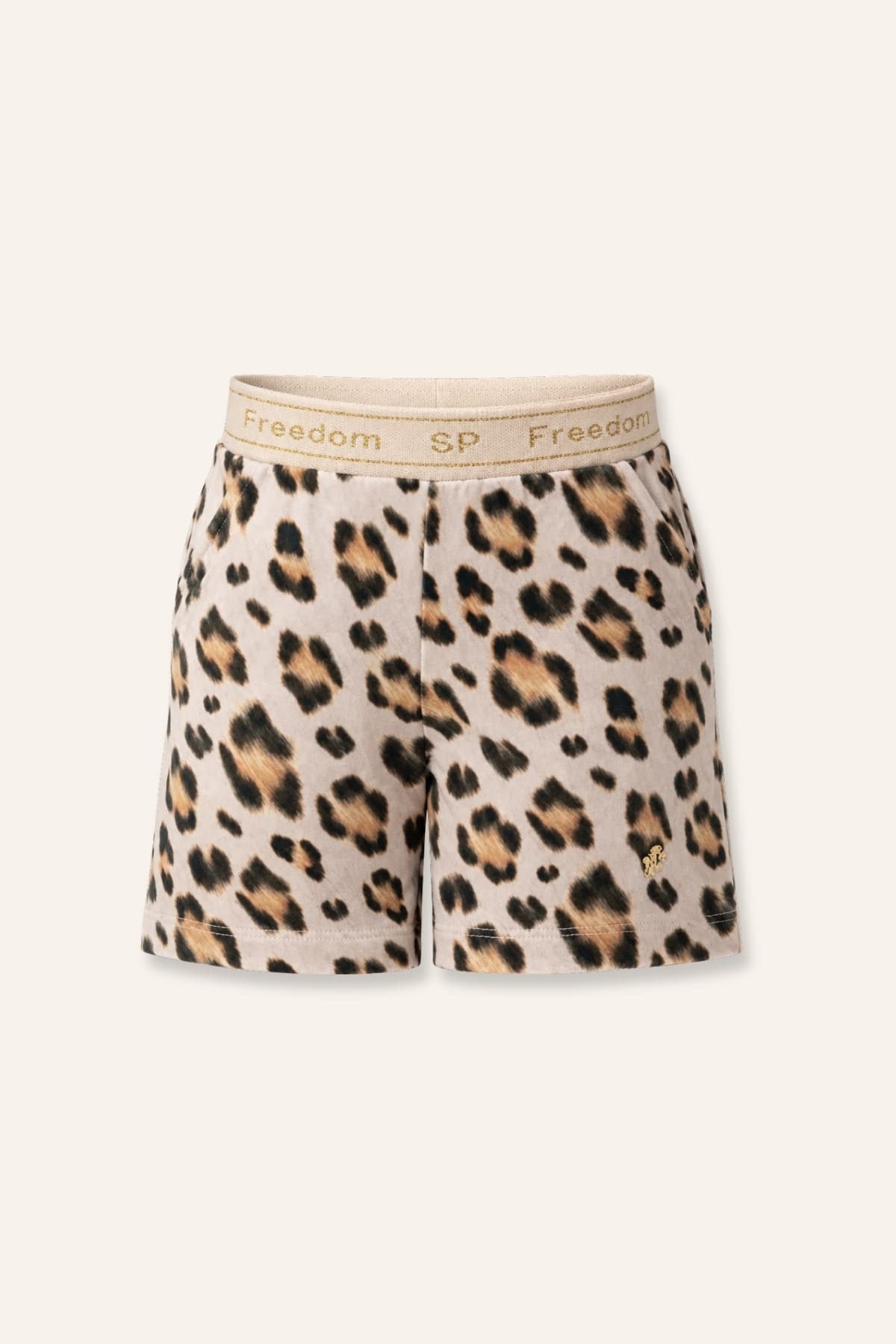 Kız Çocuk Leopar Desen Şort - Leopar Desenli