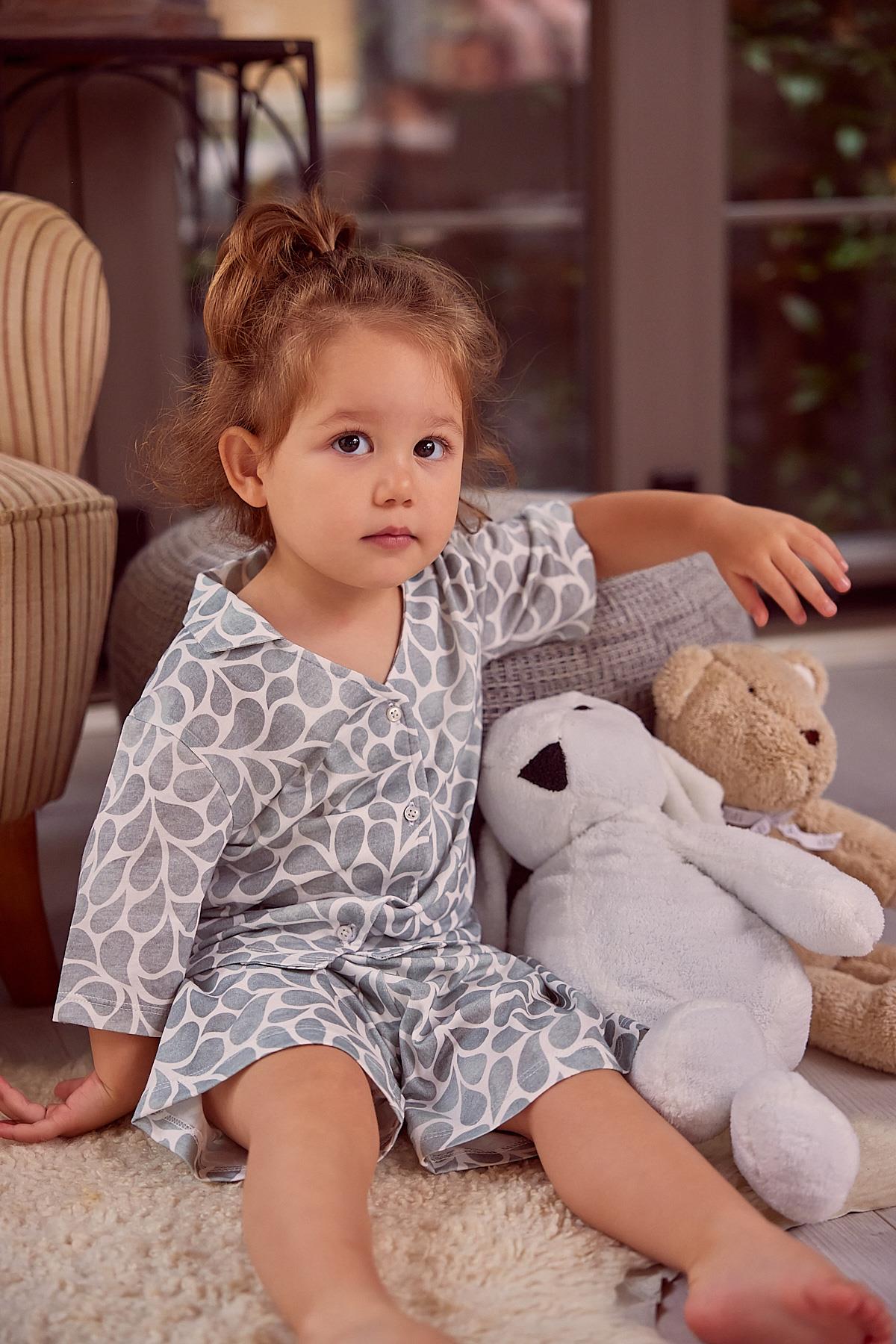 KIZ COCUK SORTLU PIJAMA TAKIMI