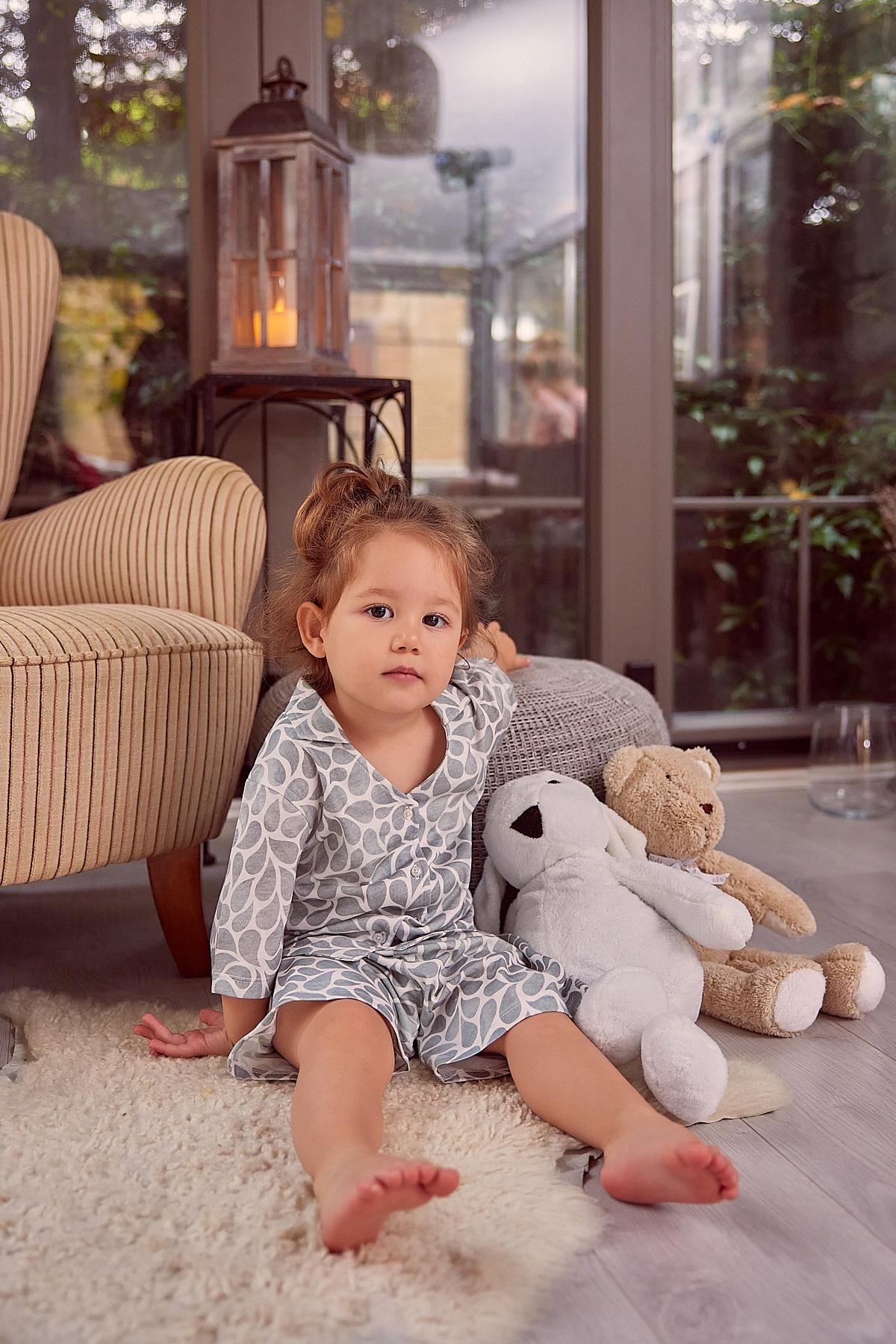 KIZ COCUK SORTLU PIJAMA TAKIMI