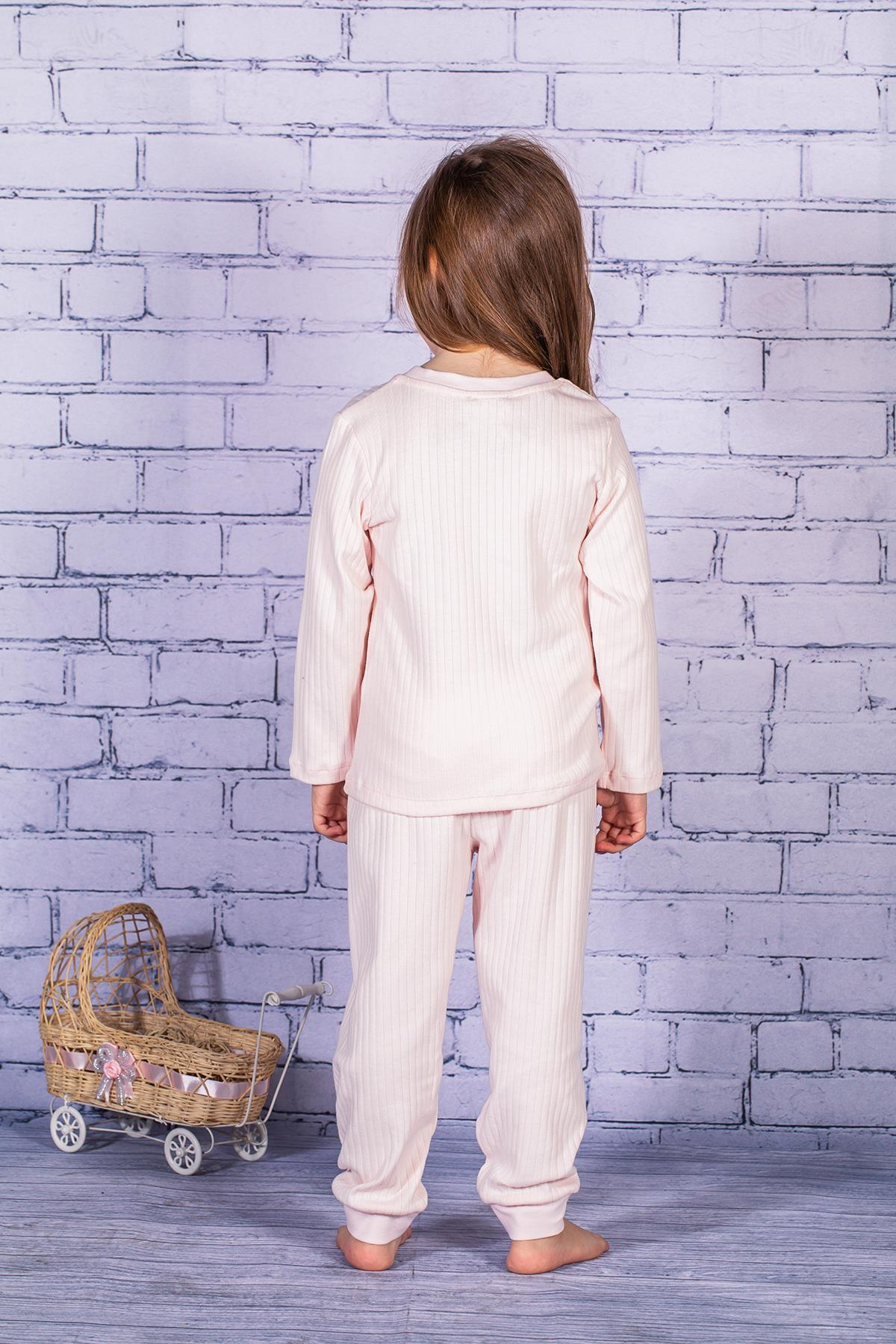 Kız Çocuk Unicorn Baskılı Pijama Takımı