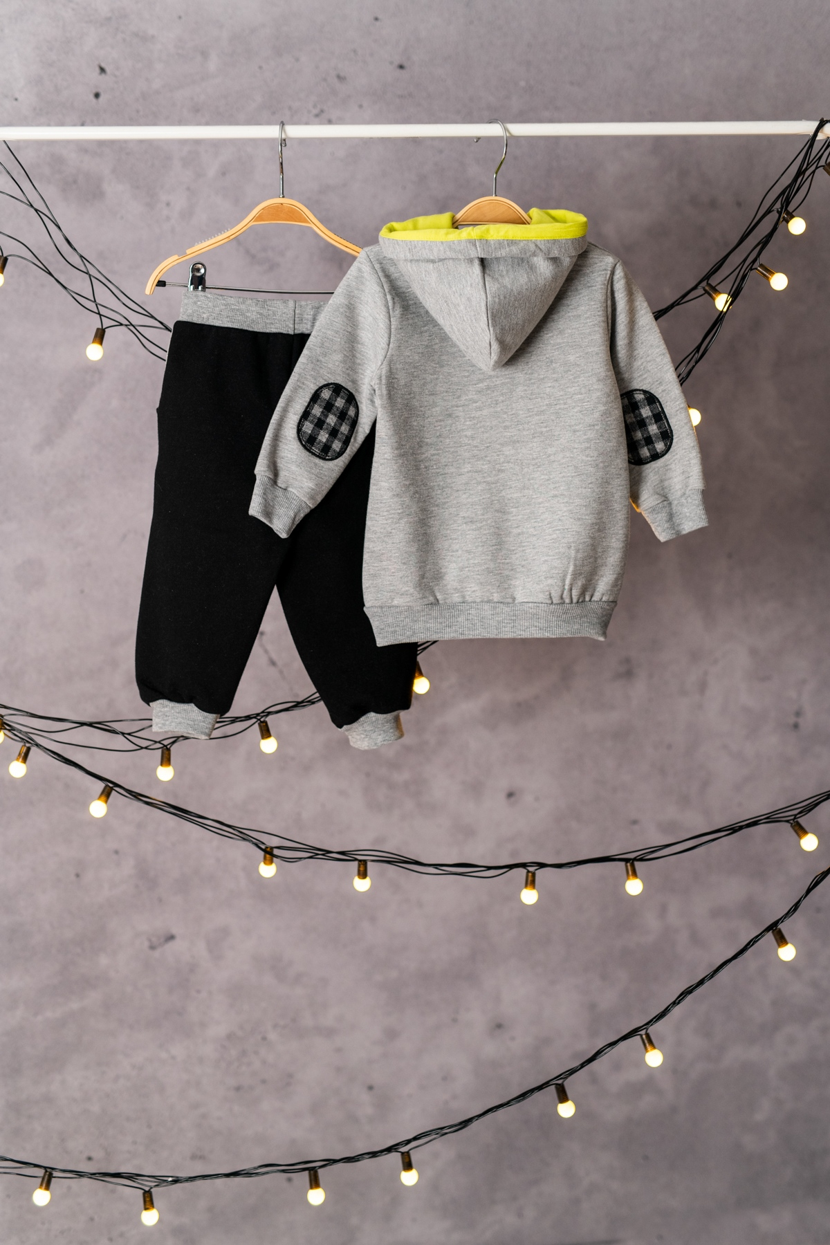 Kol Yamali Sweatshirt ve Esofman Alti Takim (6ay-4yas)