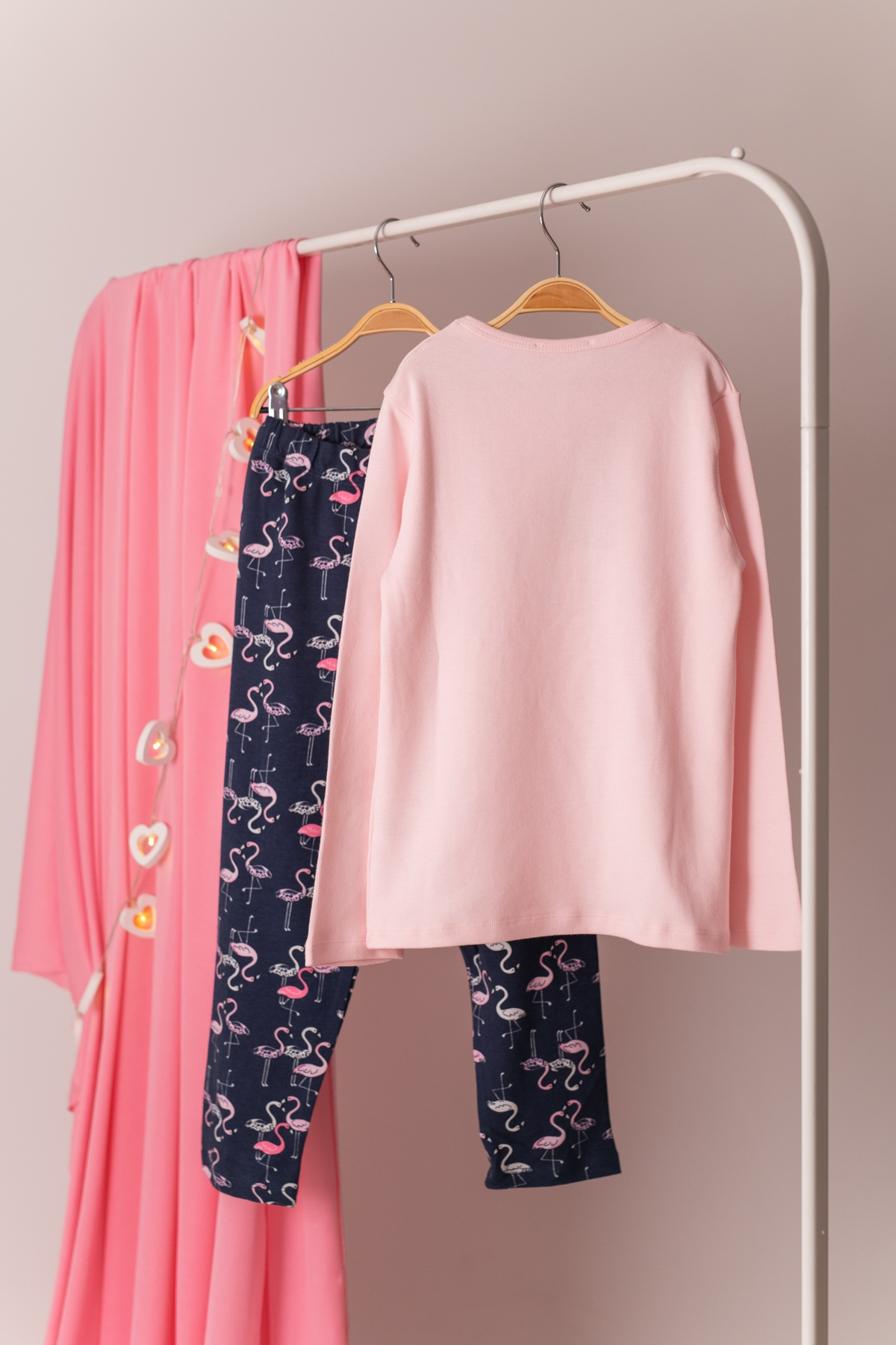 Kugu Baskili Pijama Takimi (5-12yas)