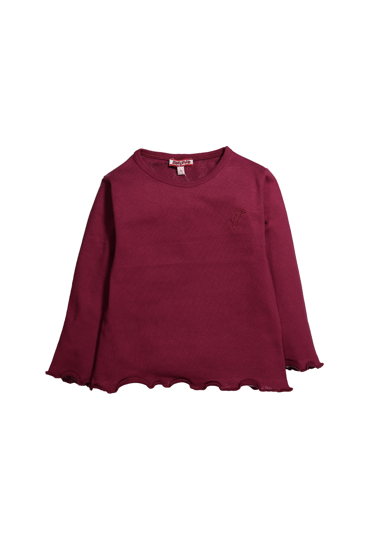 Nakisli Firfir Detayli Uzun Kollu T-Shirt (6ay-8yas)