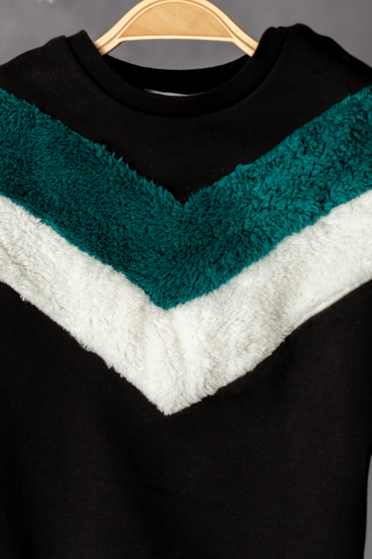 Pelus Parçali Sweatshirt (12ay-4yas)