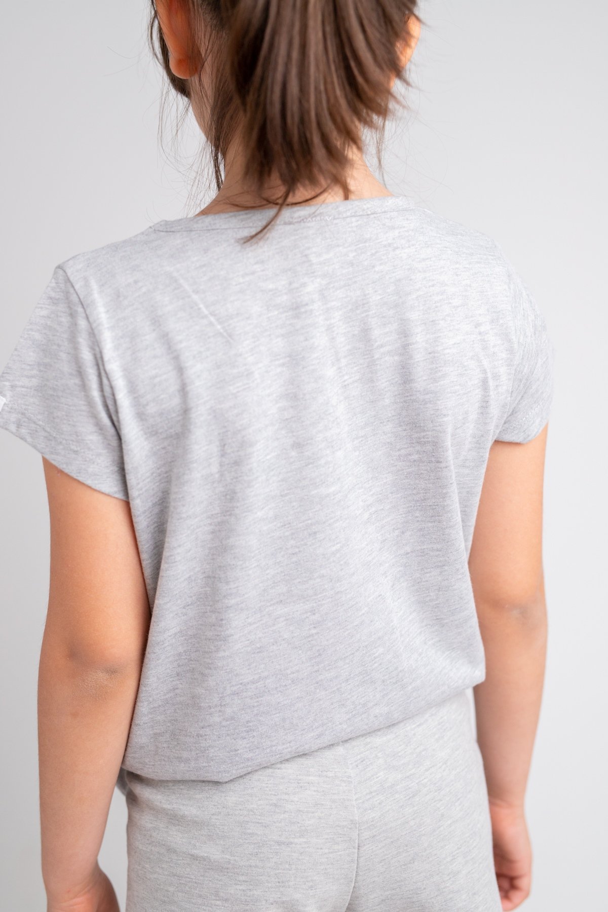 Kız Çocuk Grimelanj Go Play Baskılı ve Bağlamalı T-Shirt (4-12yaş)
