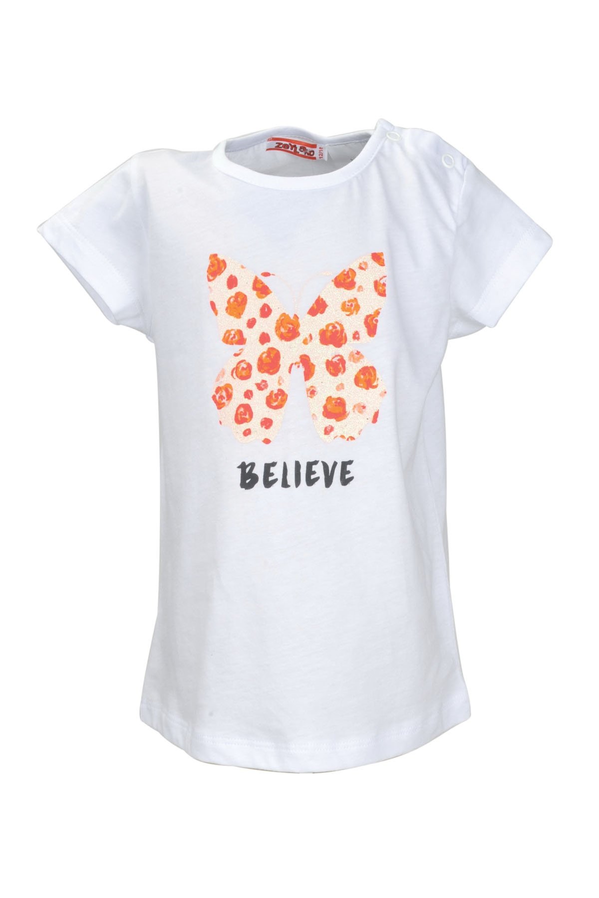Kız Bebek Beyaz Believe T-Shirt (9ay-8yaş)