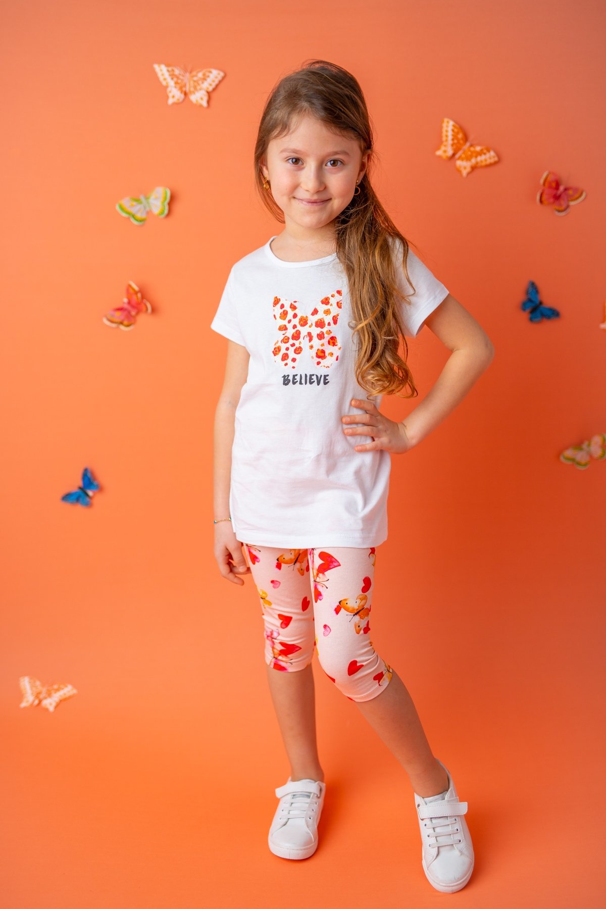 Kız Bebek Beyaz Believe T-Shirt (9ay-8yaş)