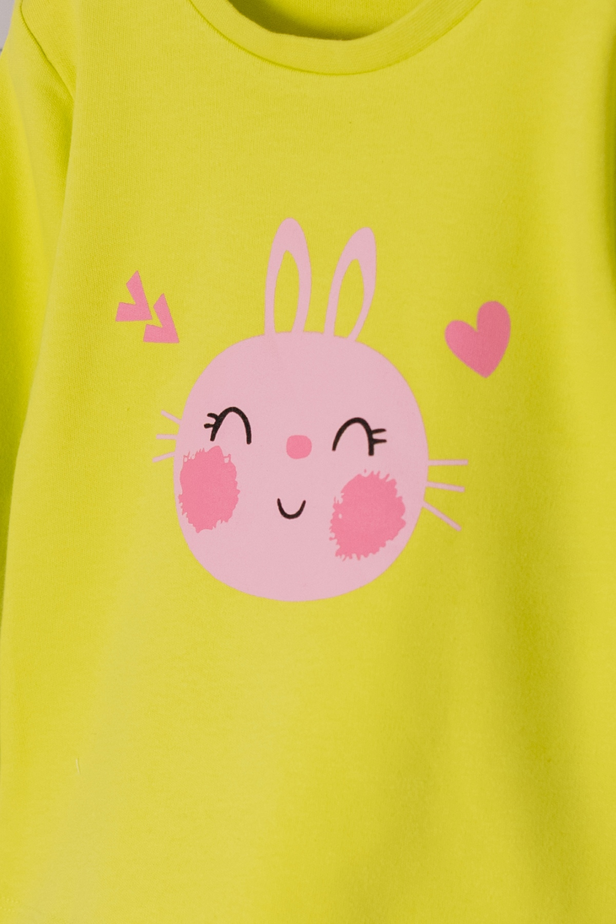 Tavsan Baskili Pijama Takimi (1-4yas)
