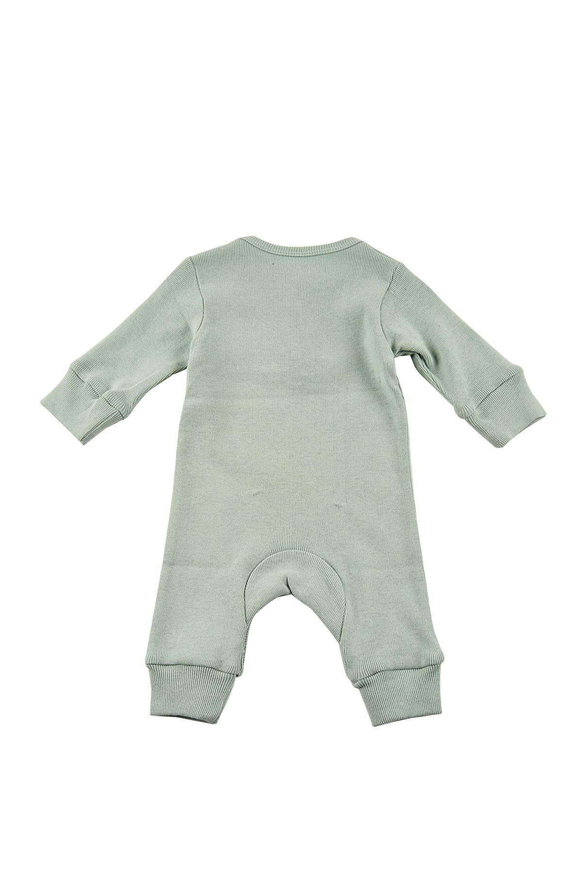 Unisex Bebek Antiviral Mint Yakası Düğmeli Tulum (0-18ay)
