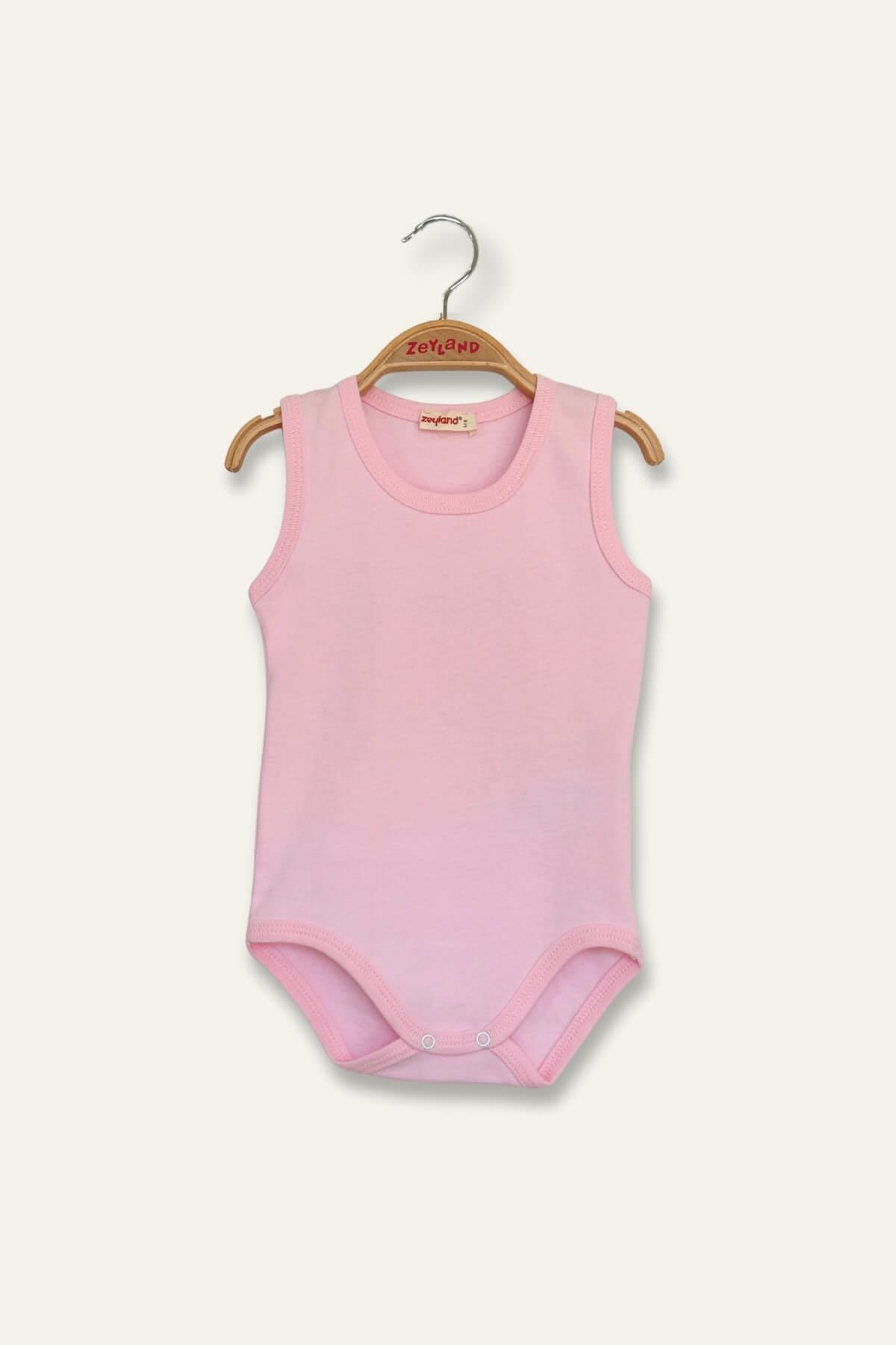Unisex Bebek Çıtçıtlı Atlet Body - Pembe