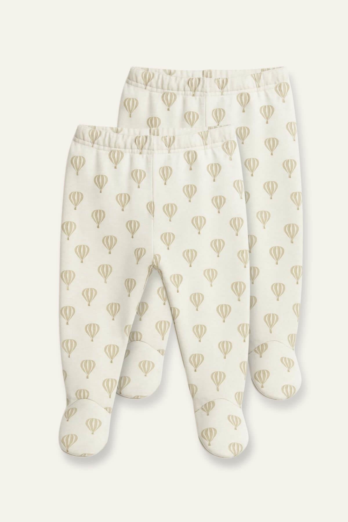 Unisex Bebek İkili Tek Alt - Bej