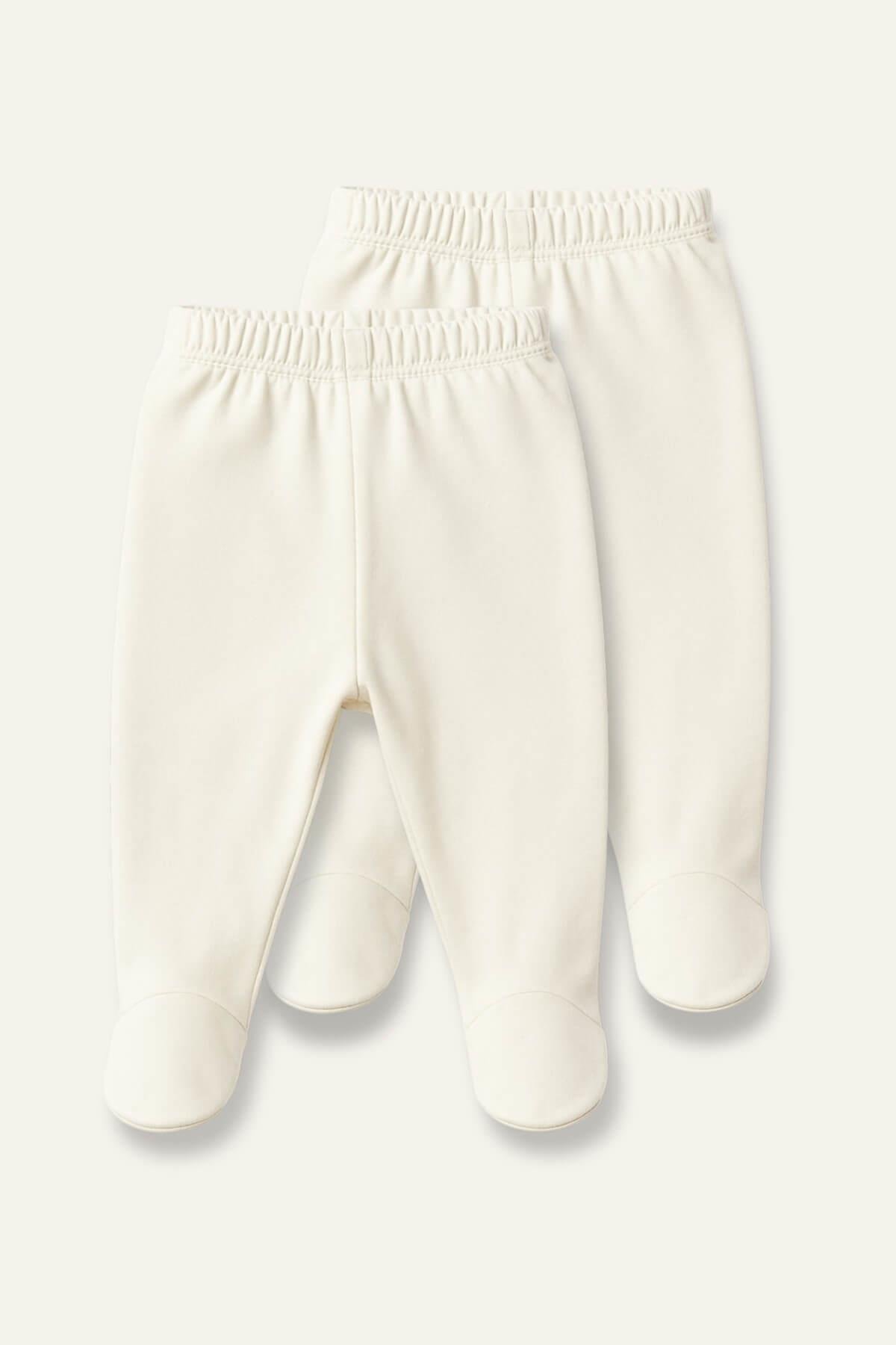 Unisex Bebek İkili Tek Alt - Ekru