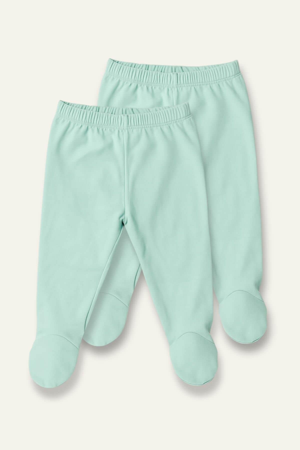 Unisex Bebek İkili Tek Alt - Mint