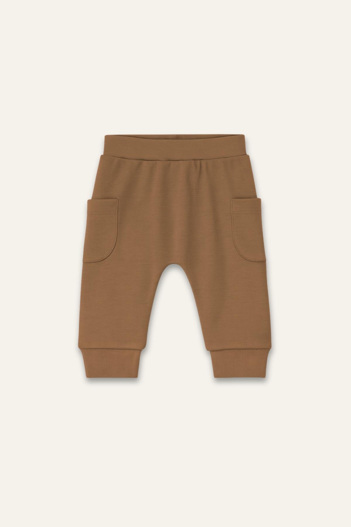 Unisex Bebek Organik İkili Takım - Bej