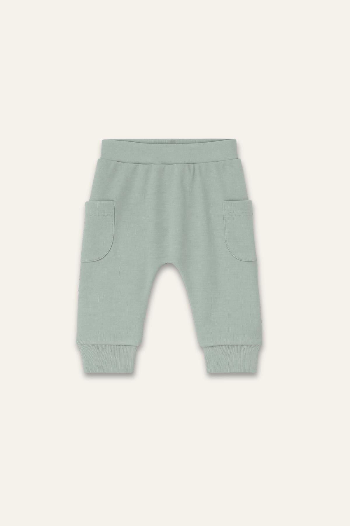 Unisex Bebek Organik İkili Takım - Mint